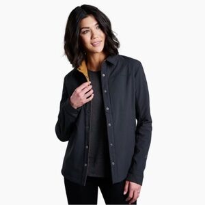 KUHL Black Aurora Shirtjak Shacket Women’s Medium